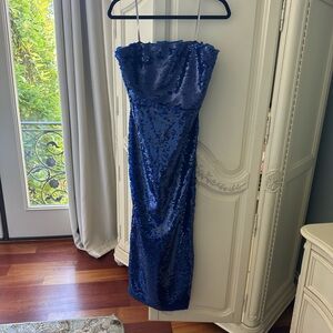 Blue Sequin Dress